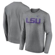 LSU Nike Legend Primary Logo Long Sleeve Tee